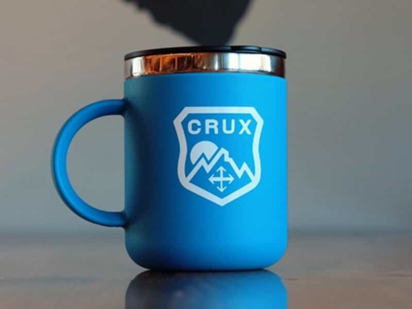 blue crux camp mug