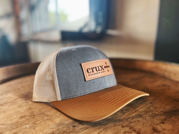 Tri-Colored Leather Patch Hat